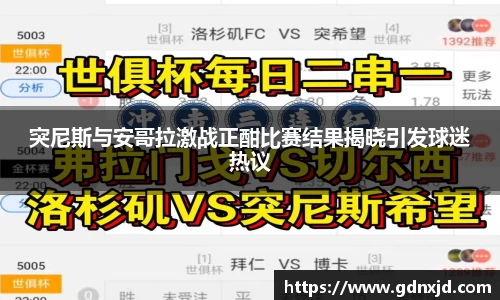 突尼斯与安哥拉激战正酣比赛结果揭晓引发球迷热议